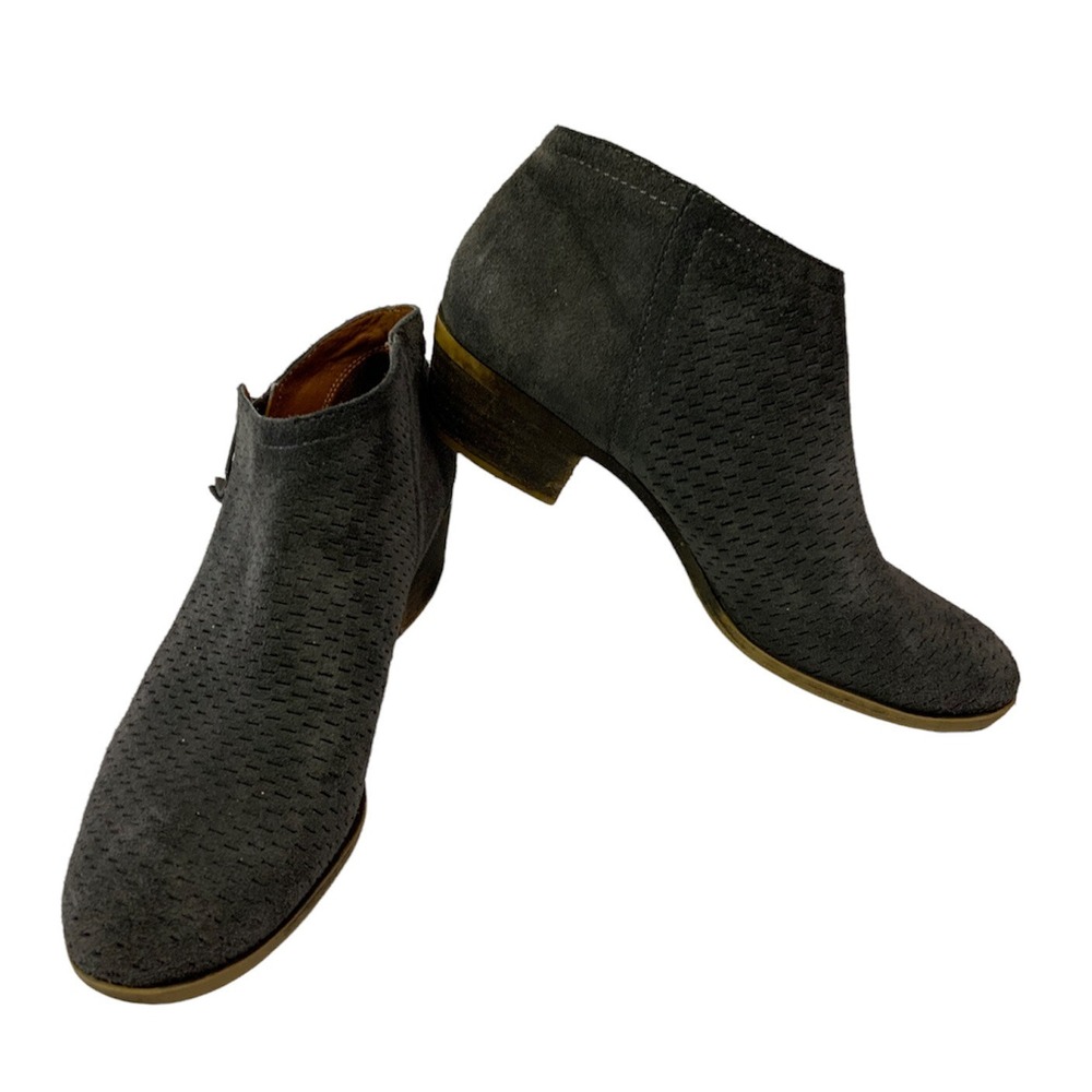 Lucky Brand Womens Ankle Booties Dark‎ Gray Size: 9M